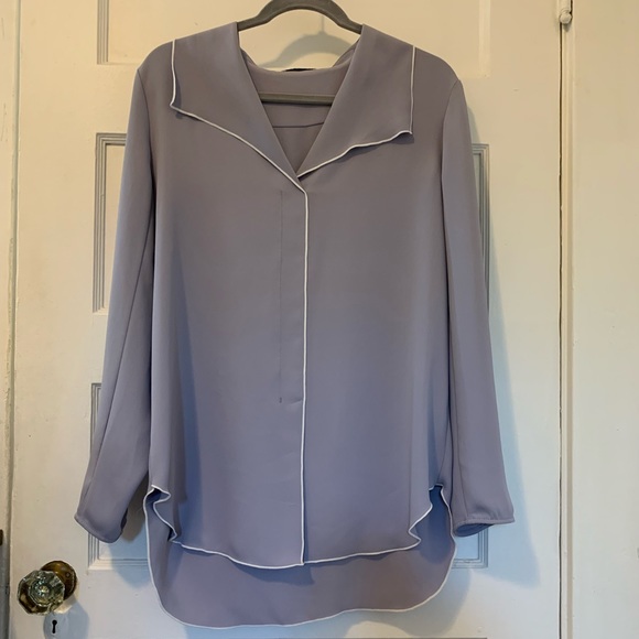 Aritzia Babaton Rena Shirt in Gray Size Medium New With Tags NWT - Picture 15 of 15